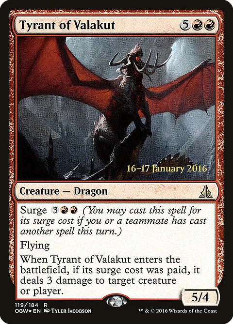 Tyrant of Valakut (Pre-release)