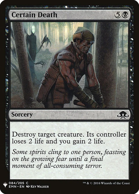 Certain Death (The List)
