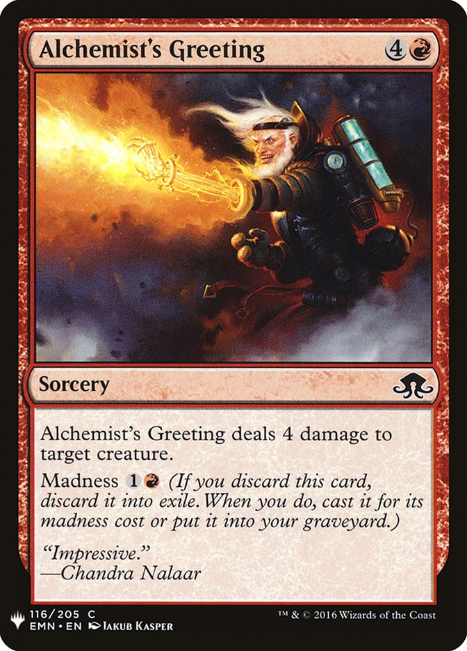 Alchemist's Greeting (The List)
