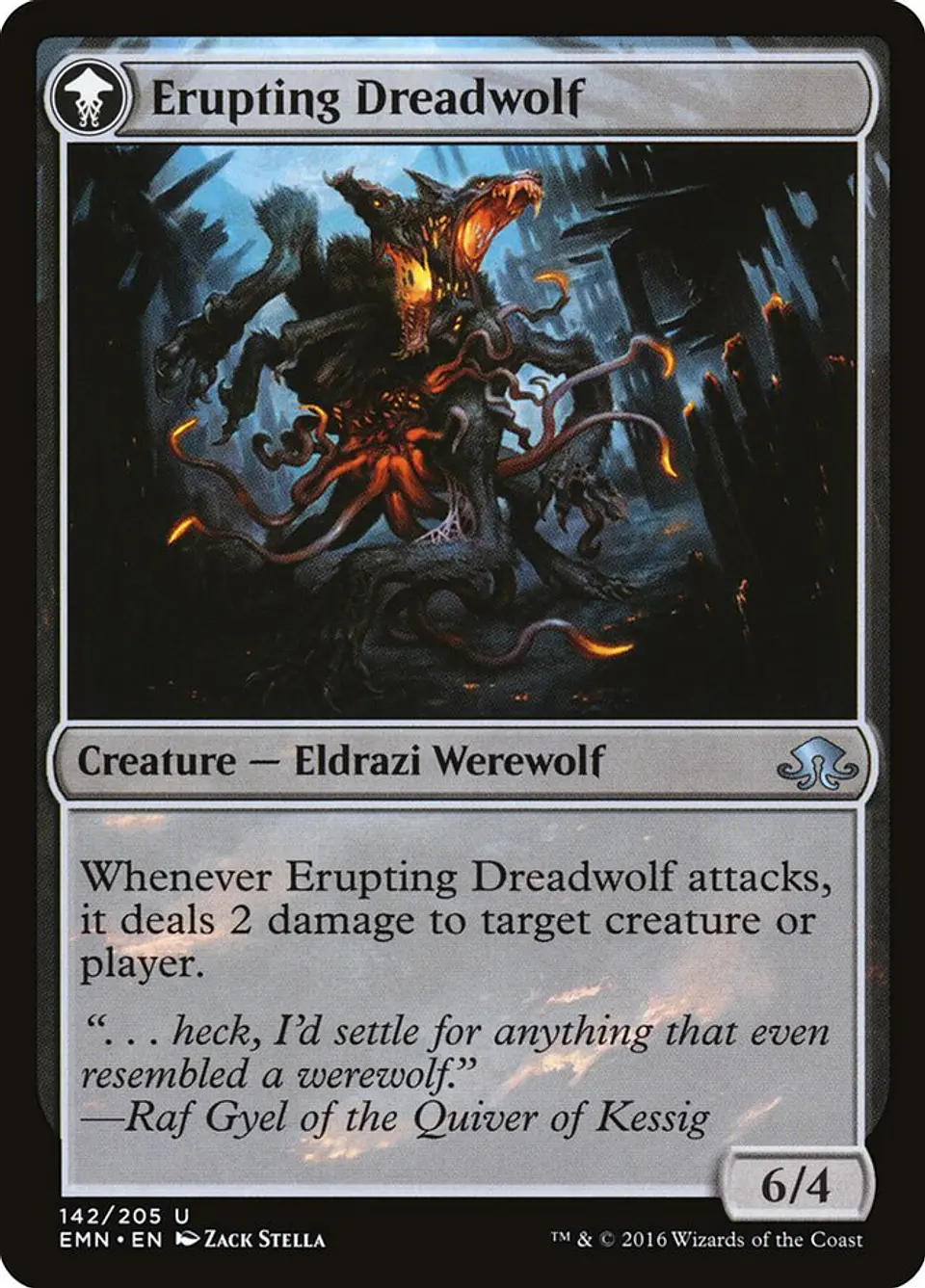 Smoldering Werewolf // Erupting Dreadwolf 2