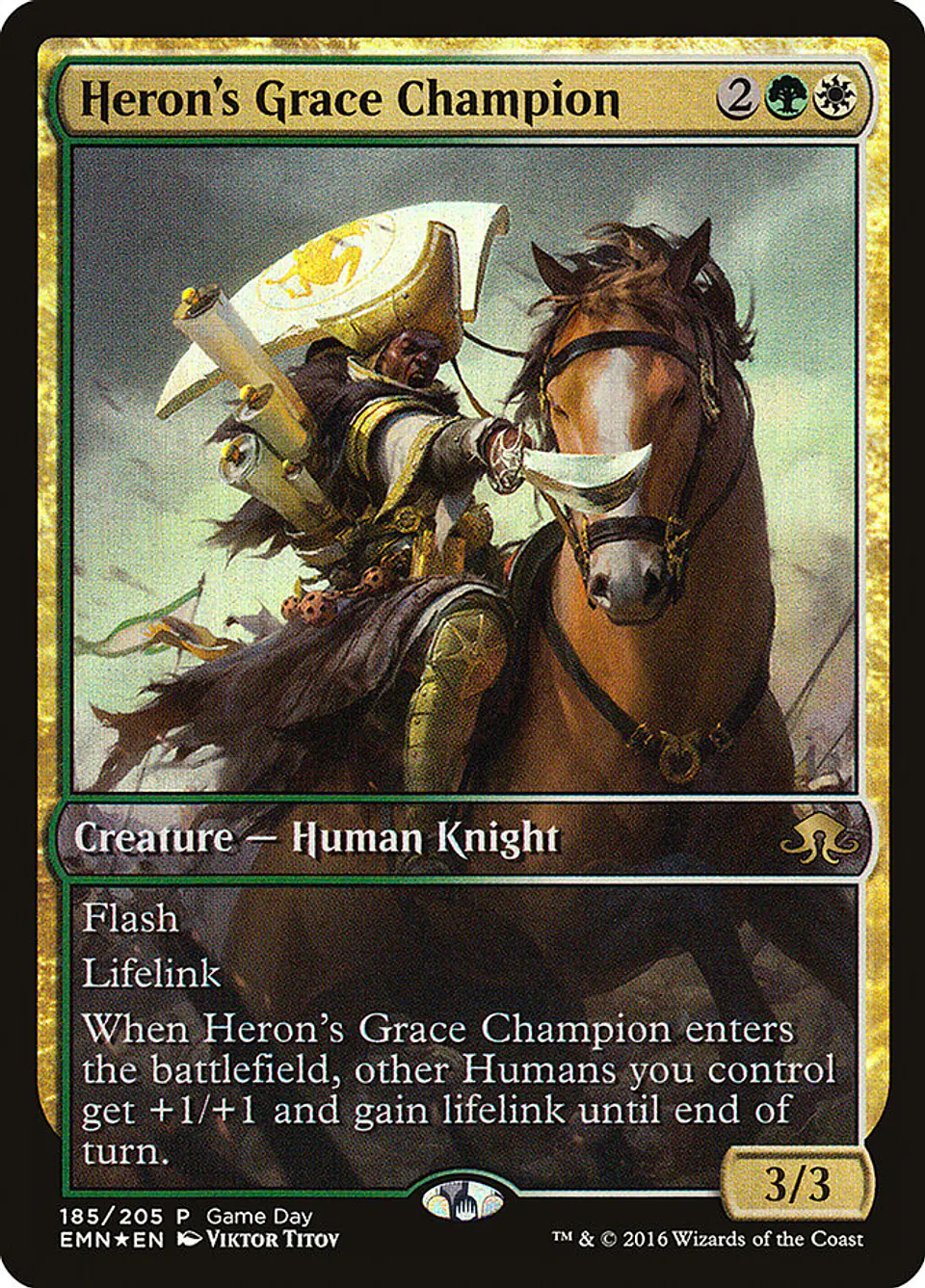 Heron's Grace Champion (Game Day) (Full Art) 1