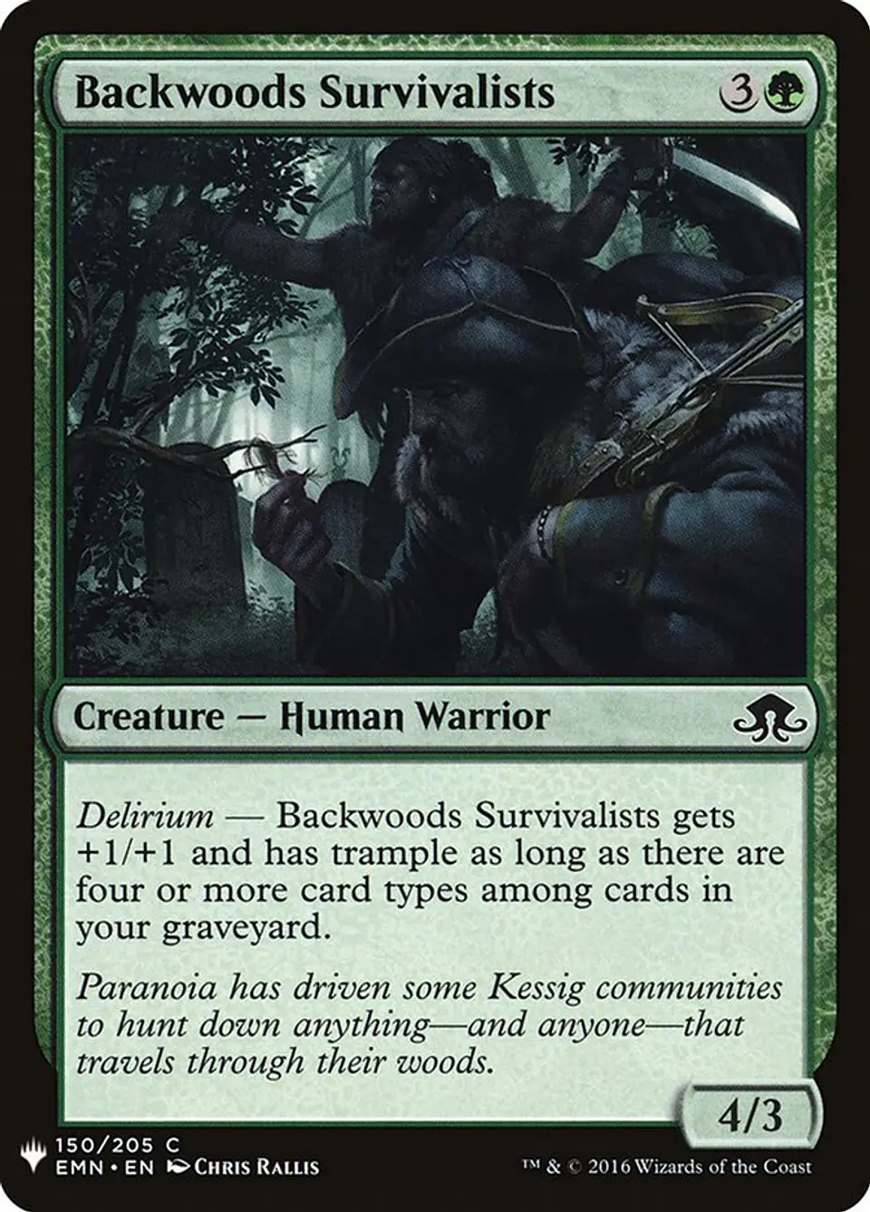 Backwoods Survivalists (The List) 1