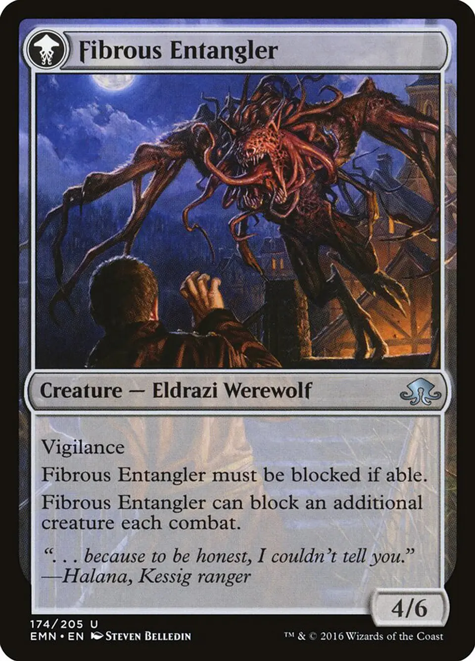 Tangleclaw Werewolf // Fibrous Entangler 2