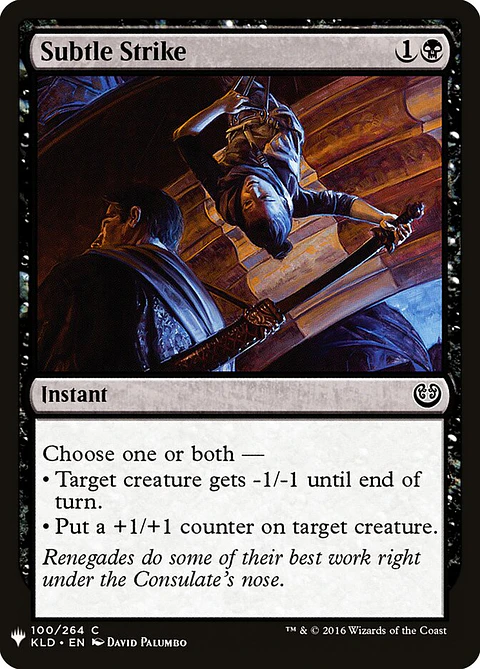 Subtle Strike (The List)