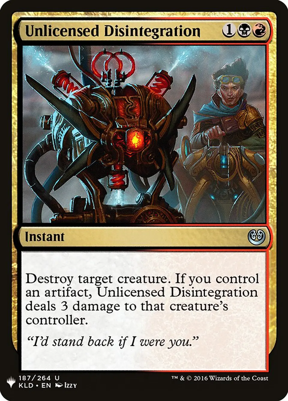 Unlicensed Disintegration (The List) 1