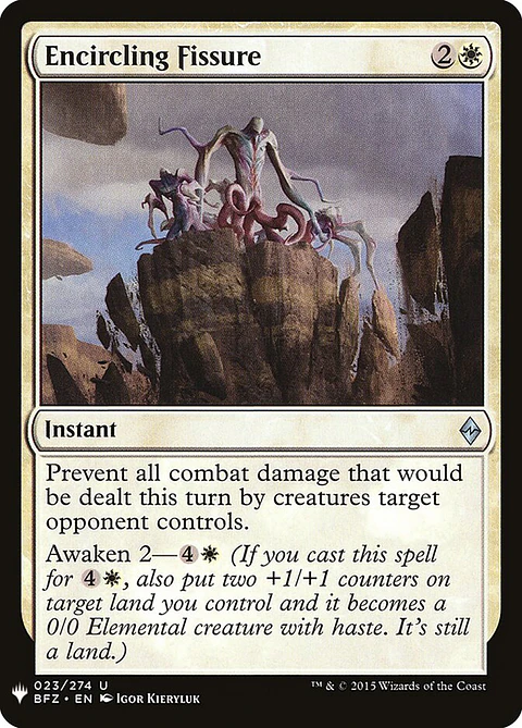 Encircling Fissure (The List)