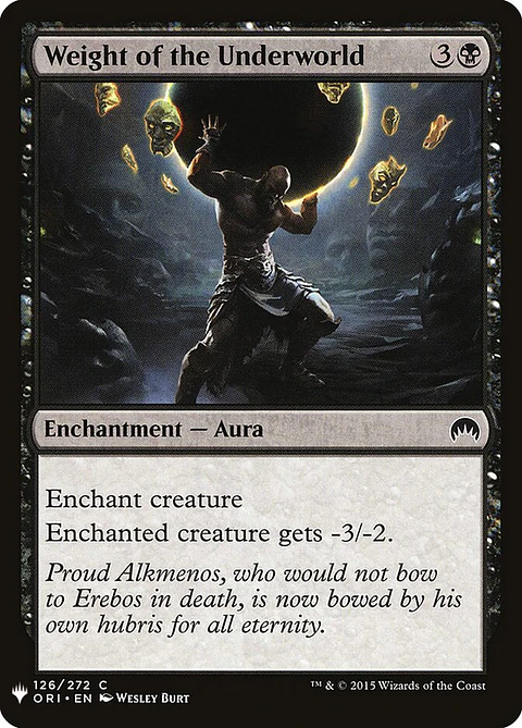 Weight of the Underworld (The List)