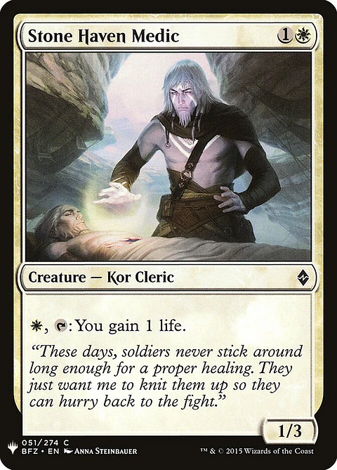 Stone Haven Medic (The List)