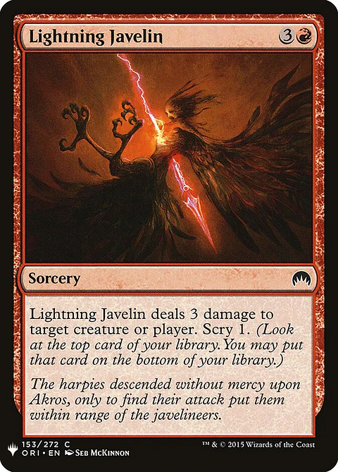Lightning Javelin (The List)