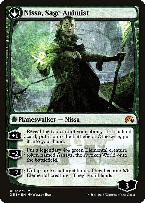 Nissa, Vastwood Seer // Nissa, Sage Animist (Pre-release)