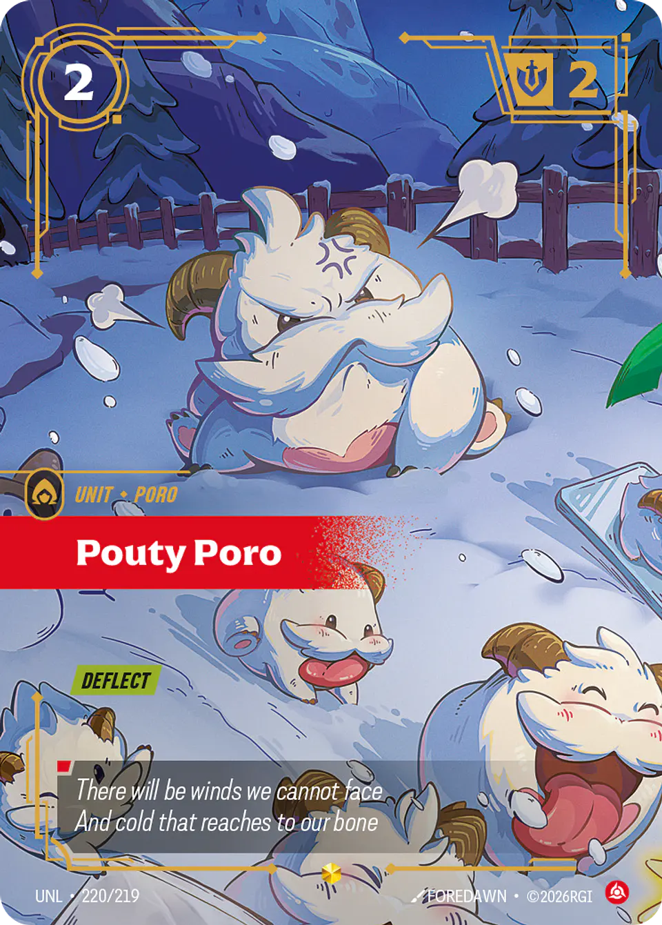 Pouty Poro (Overnumbered) 1