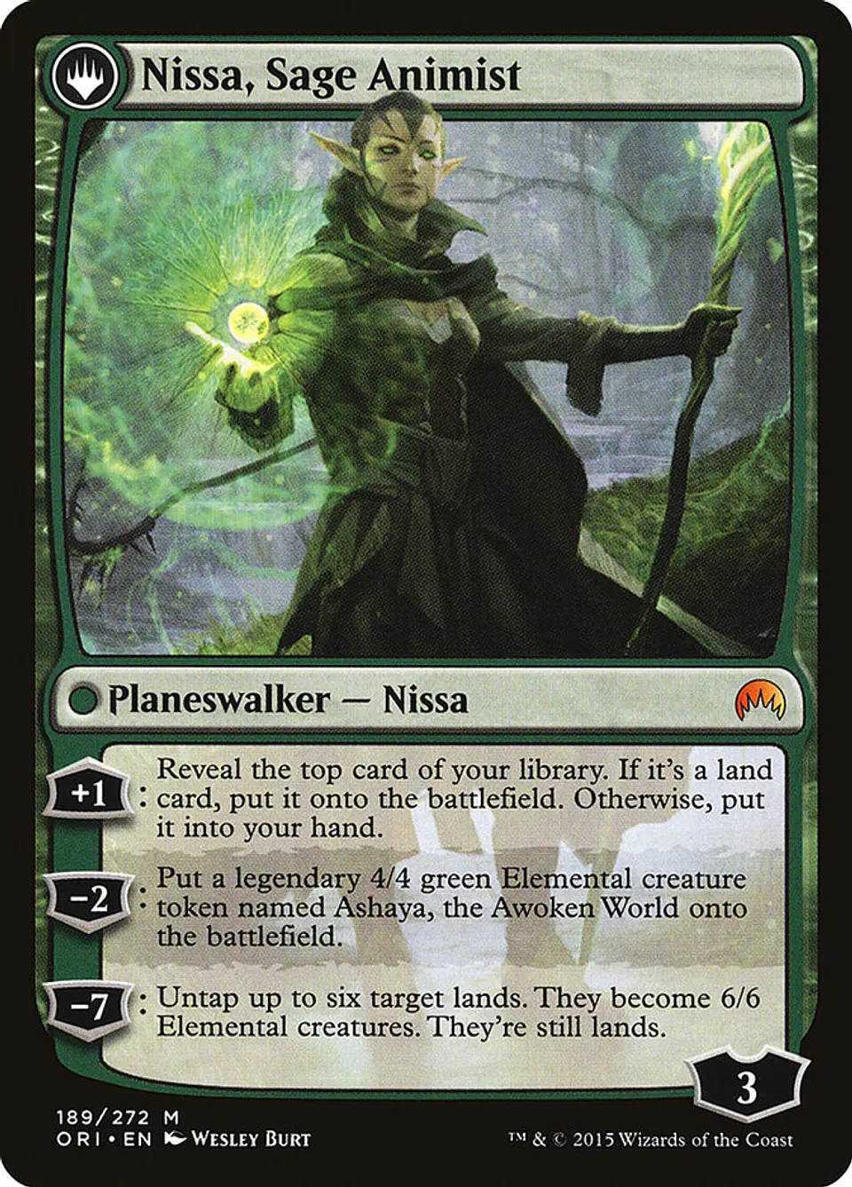 Nissa, Vastwood Seer // Nissa, Sage Animist 2