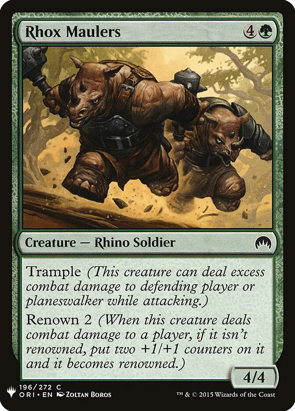 Rhox Maulers (The List) 1