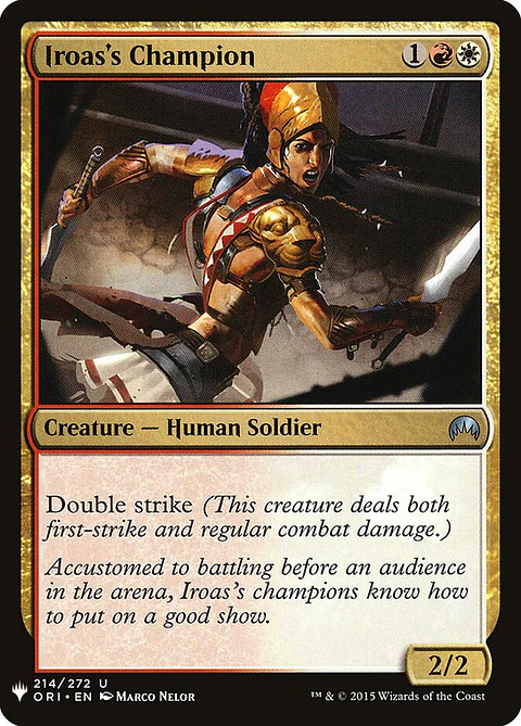 Iroas's Champion (The List)
