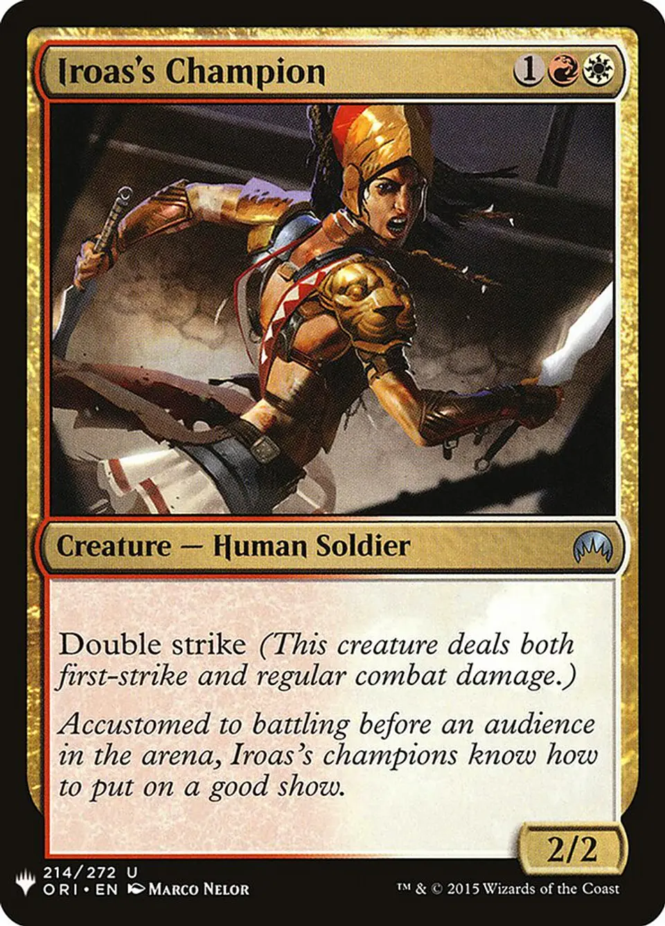 Iroas's Champion (The List) 1