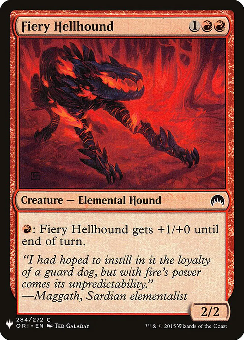 Fiery Hellhound (The List) 1