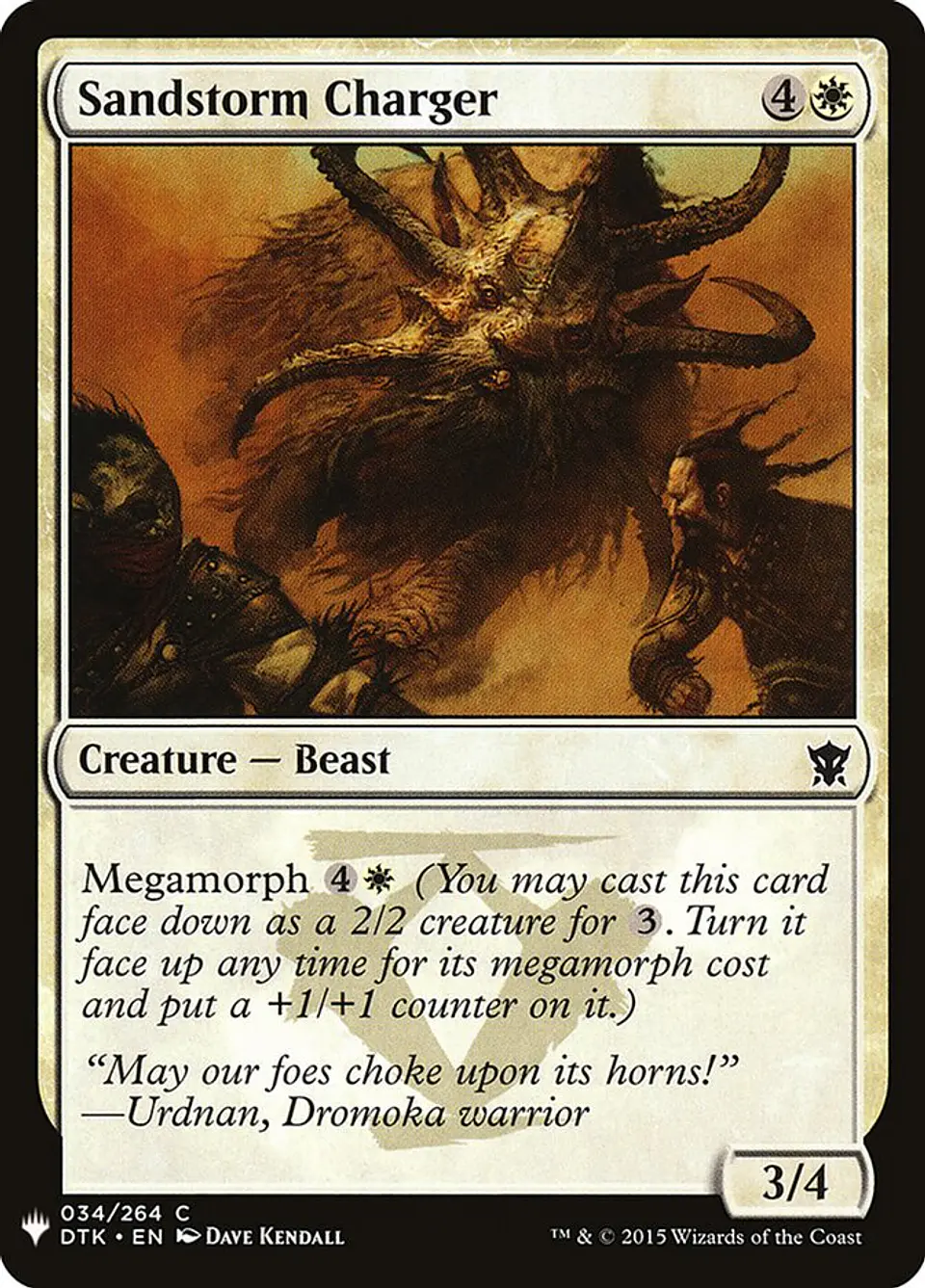 Sandstorm Charger (The List) 1