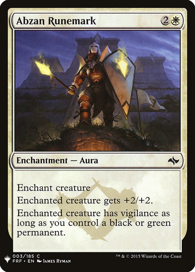 Abzan Runemark (The List)