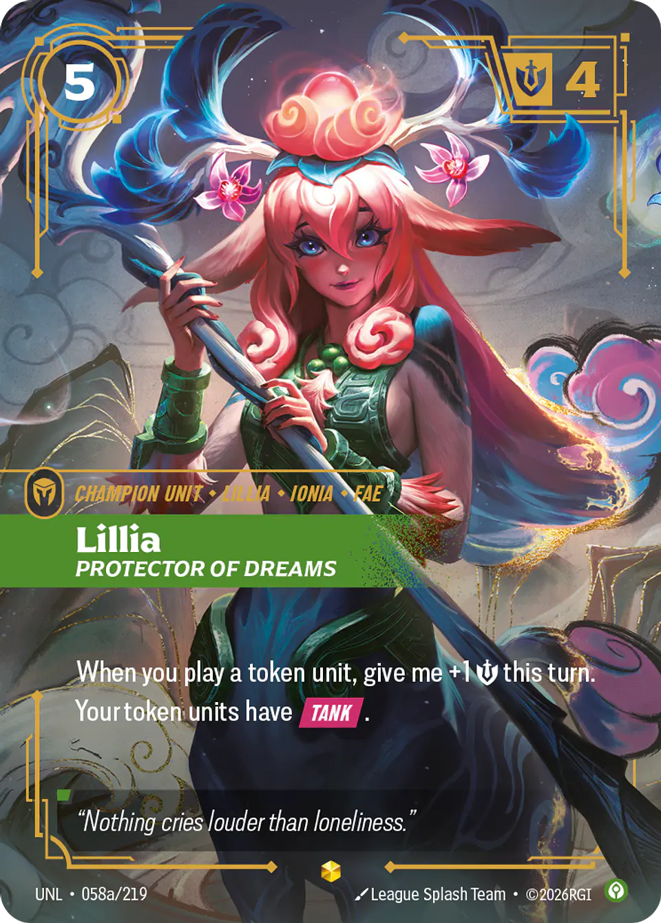 Lillia - Protector of Dreams (Alternate Art) 1