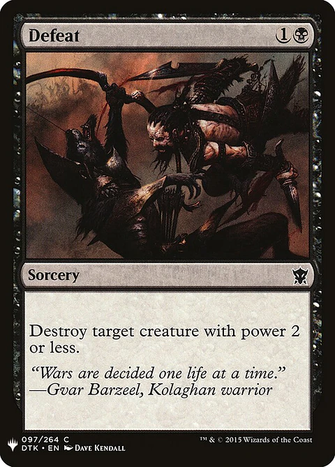 Defeat (The List)