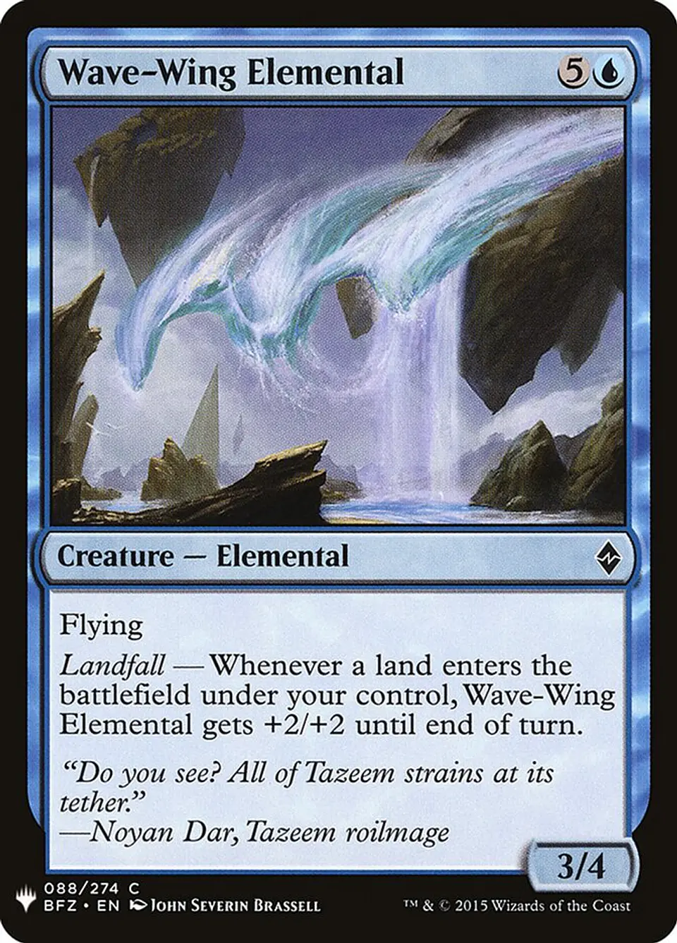Wave-Wing Elemental (The List) 1