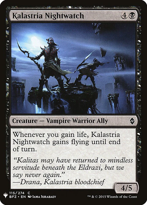 Kalastria Nightwatch (The List)