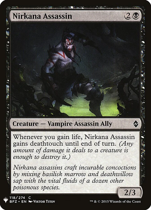 Nirkana Assassin (The List)