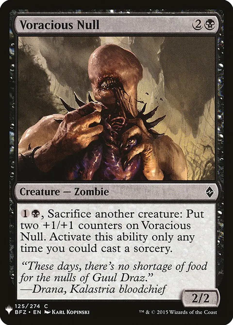 Voracious Null (The List) 1