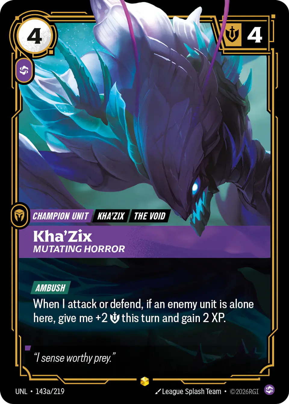 Kha'Zix - Mutating Horror (Alternate Art) 1