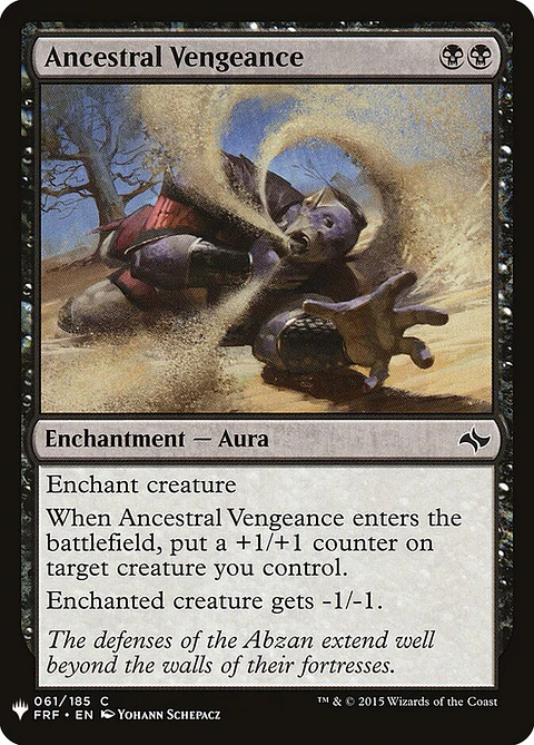 Ancestral Vengeance (The List)