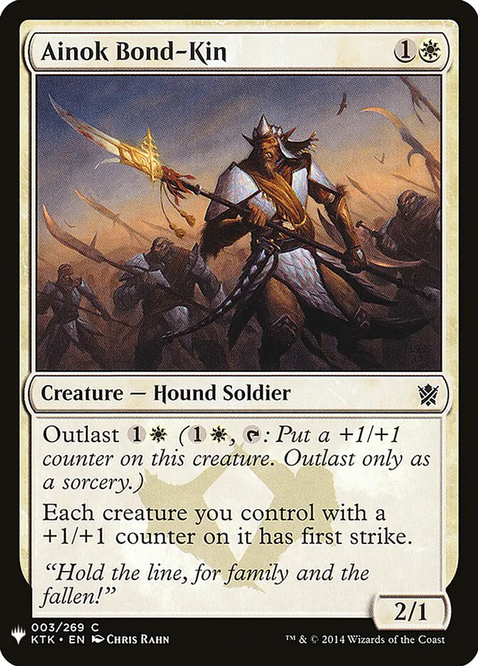 Ainok Bond-Kin (The List) 1