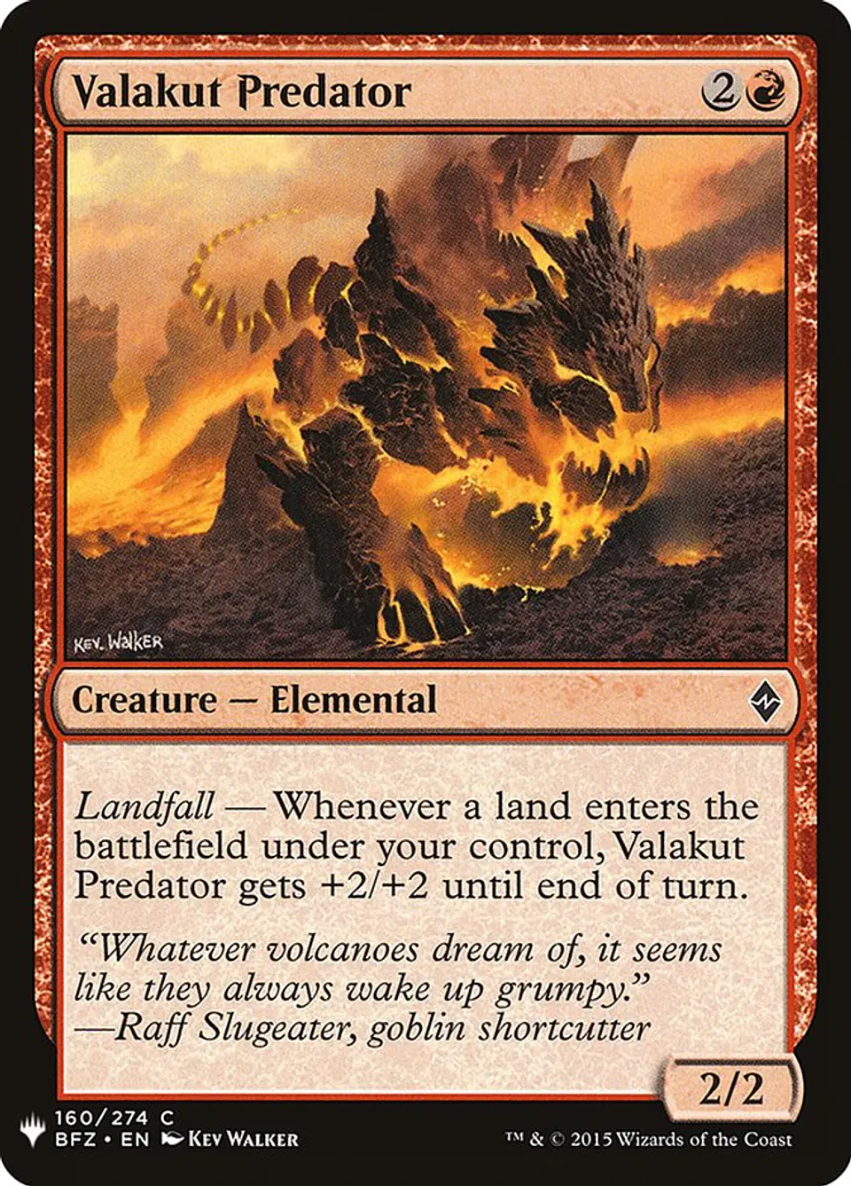 Valakut Predator (The List) 1