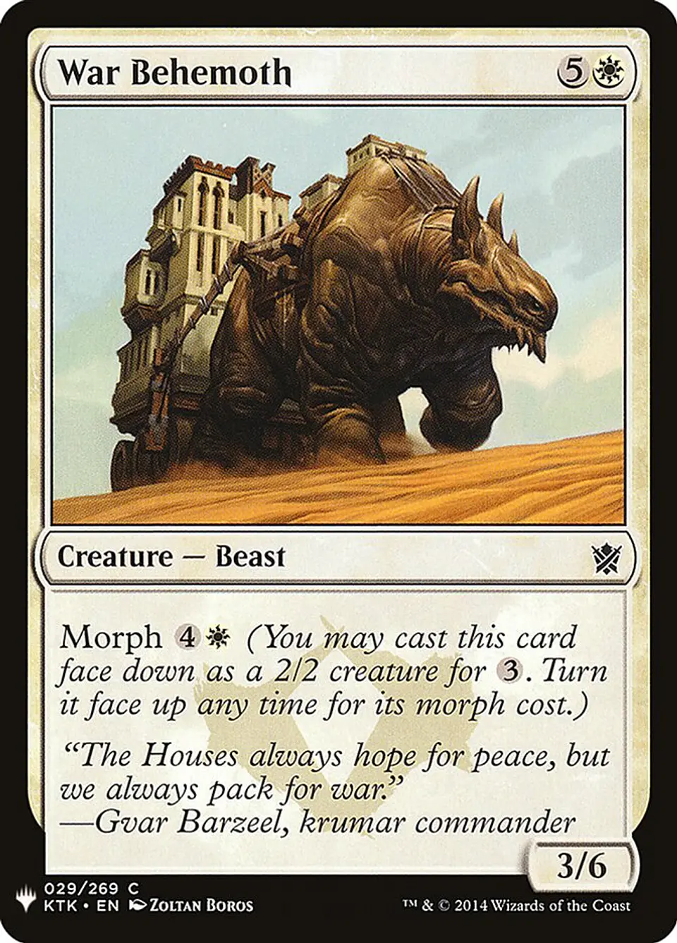 War Behemoth (The List) 1
