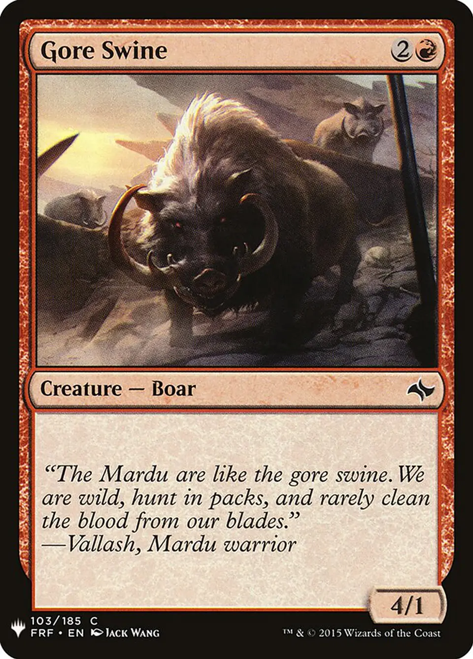 Gore Swine (The List) 1