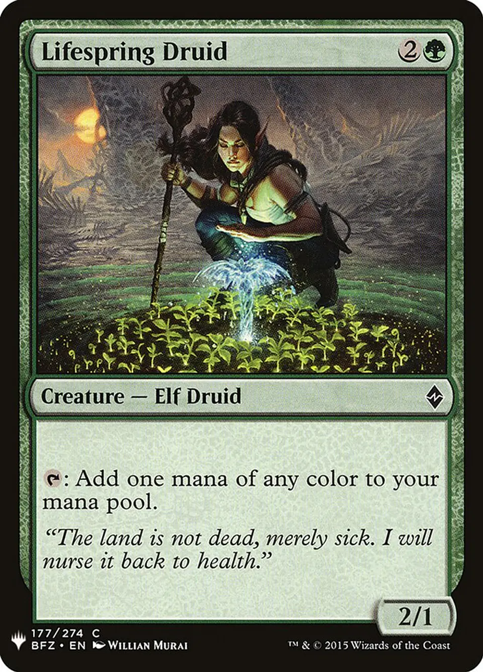 Lifespring Druid (The List) 1