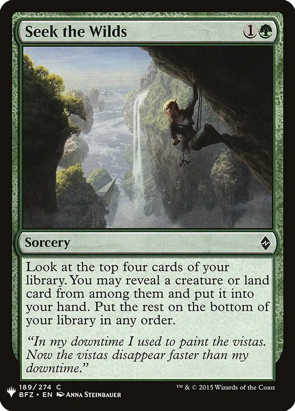 Seek the Wilds (The List) 1