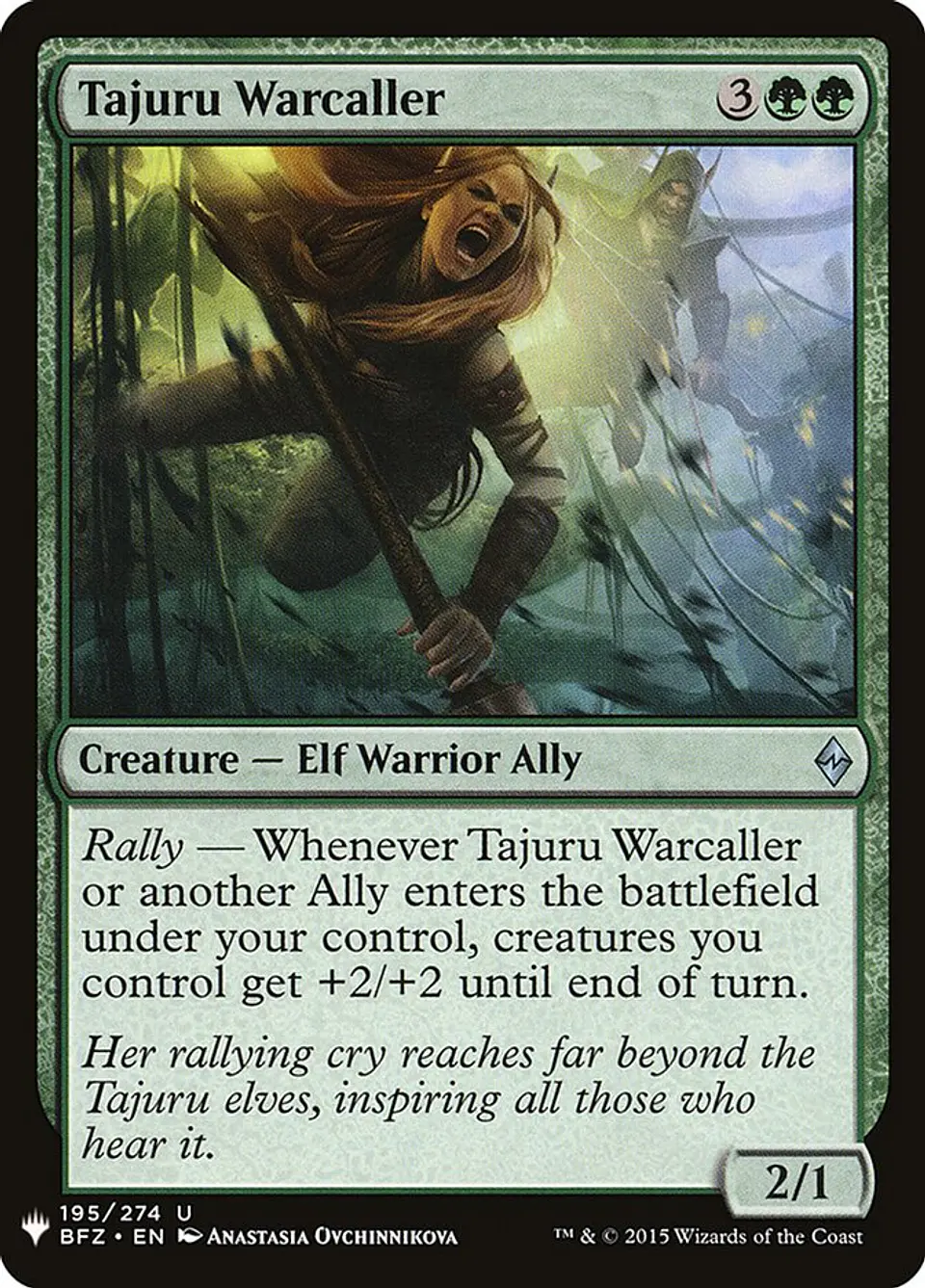 Tajuru Warcaller (The List) 1
