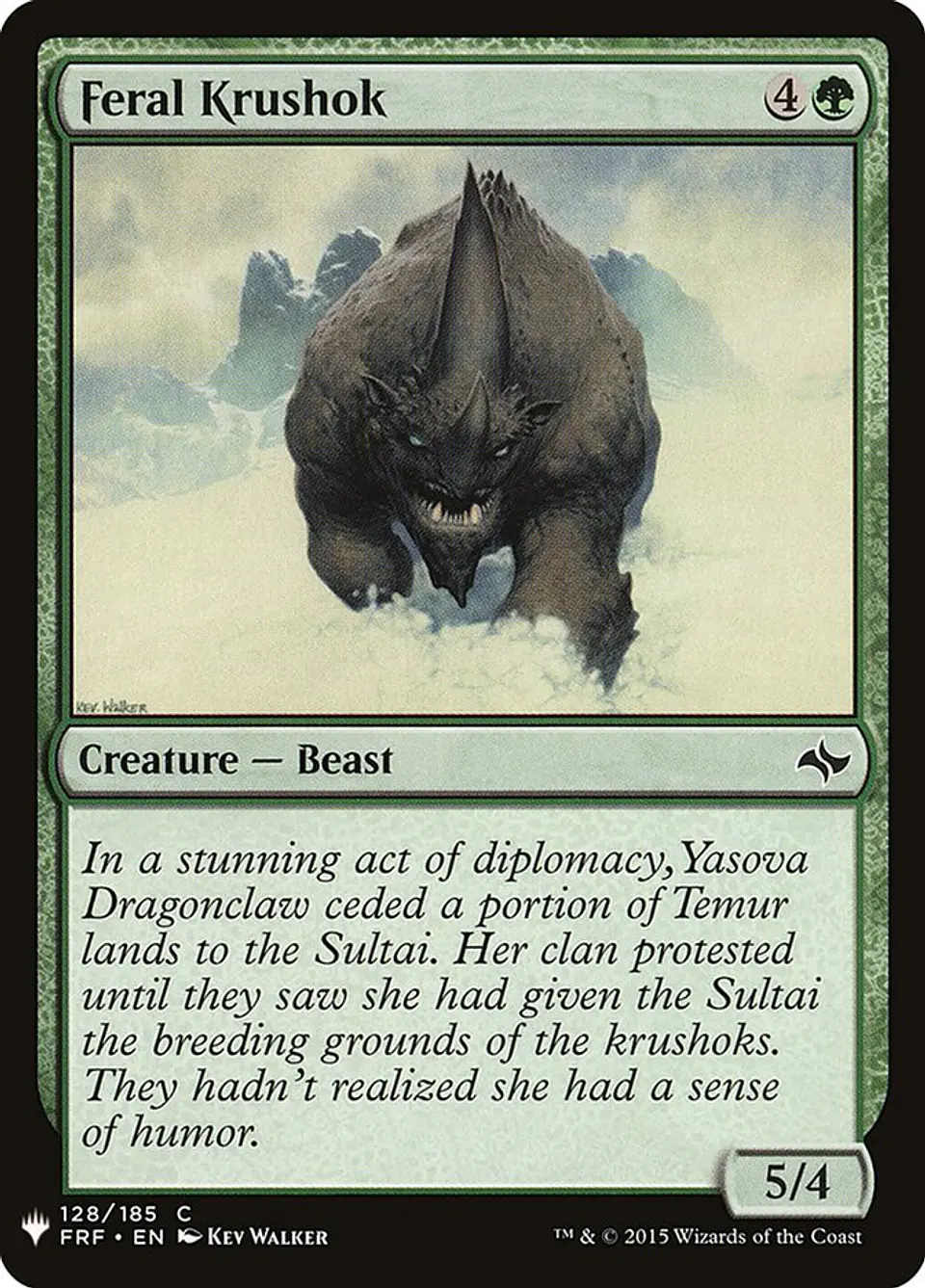 Feral Krushok (The List) 1
