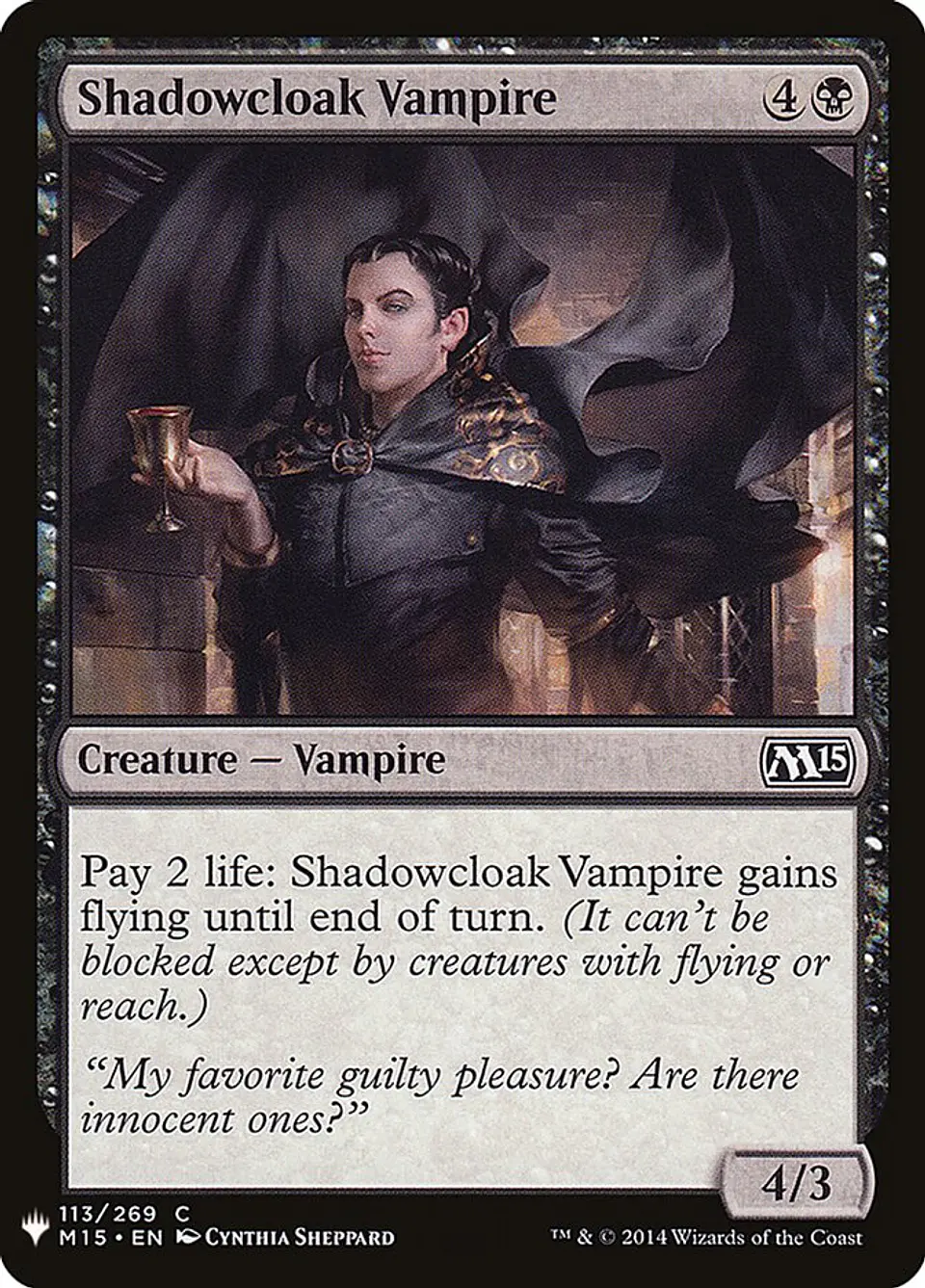 Shadowcloak Vampire (The List) 1