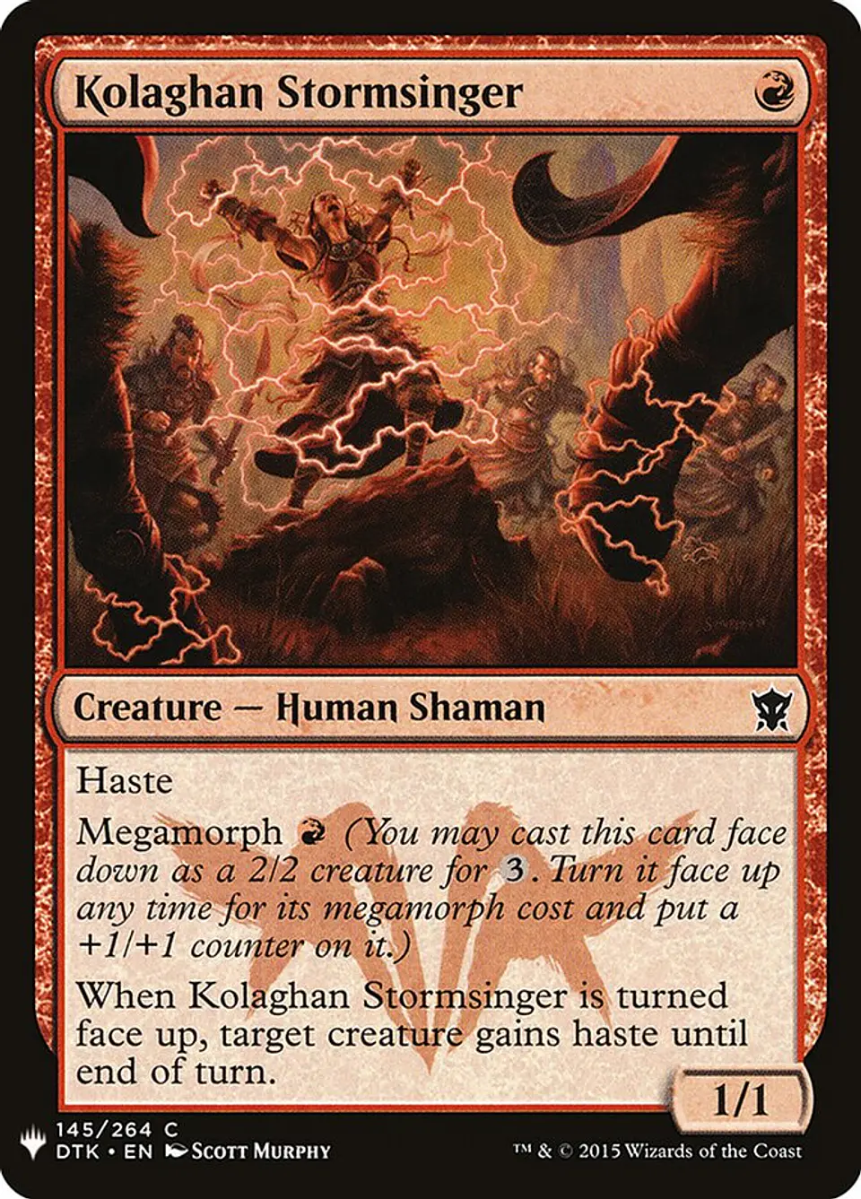 Kolaghan Stormsinger (The List) 1
