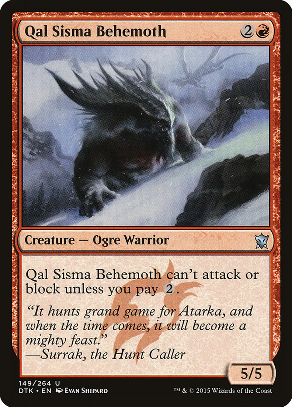 Qal Sisma Behemoth 1
