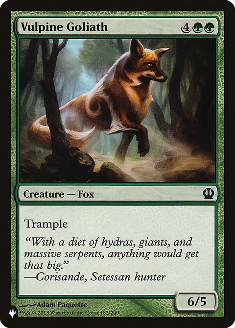Vulpine Goliath (The List)