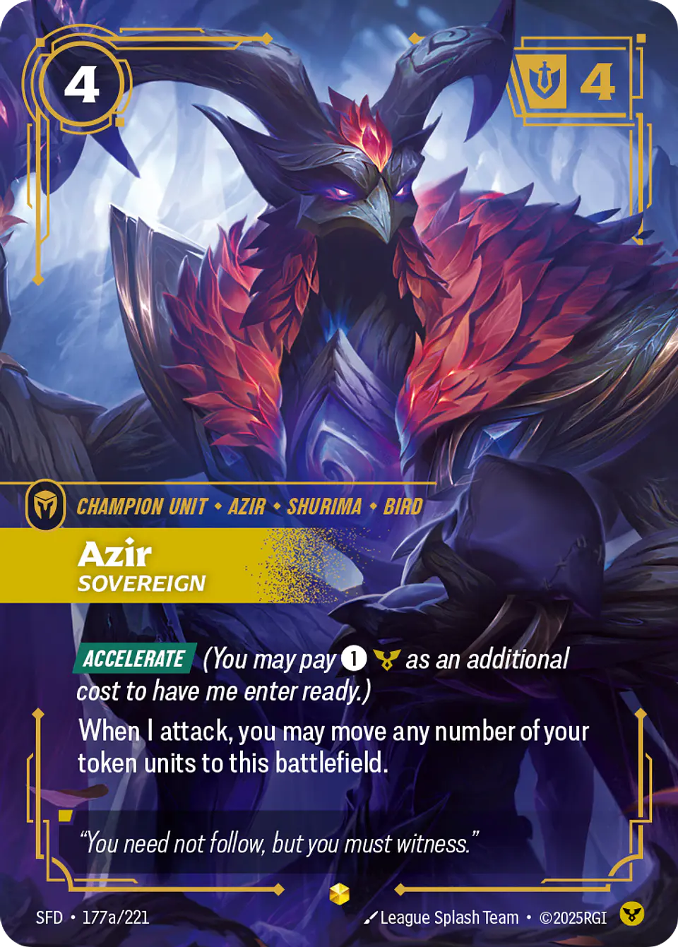 Azir - Sovereign (Alternate Art) 1