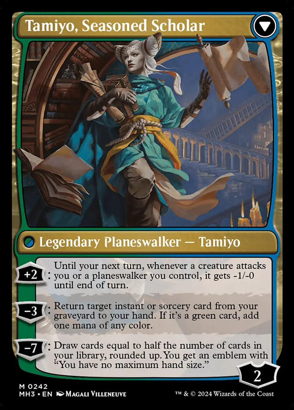Tamiyo, Inquisitive Student // Tamiyo, Seasoned Scholar 2