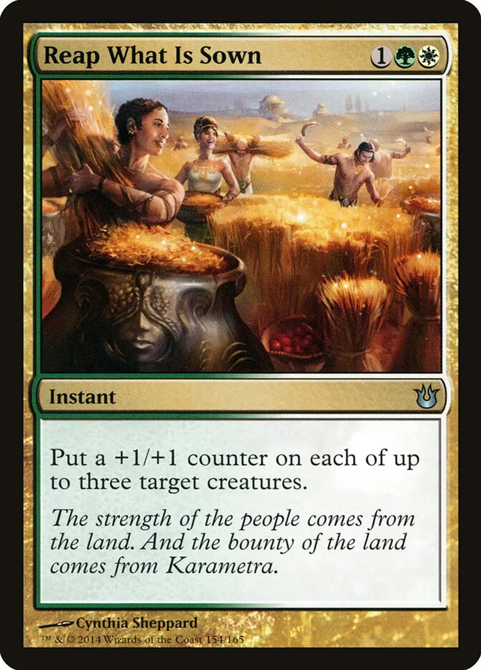 Reap What Is Sown 1