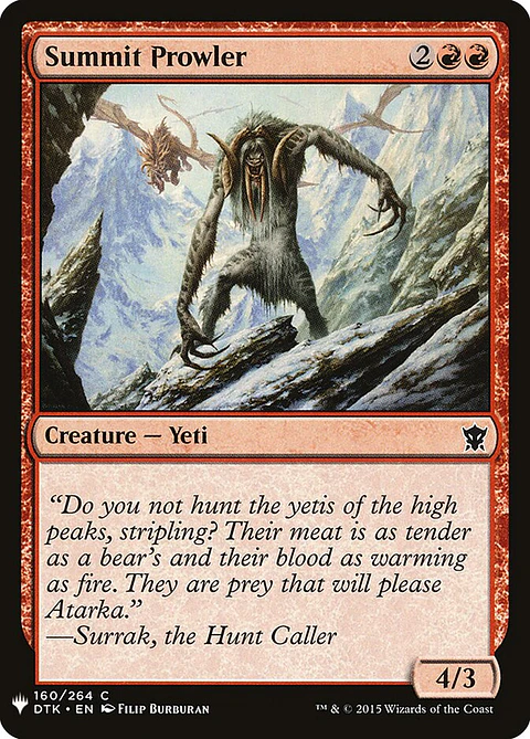 Summit Prowler (The List)