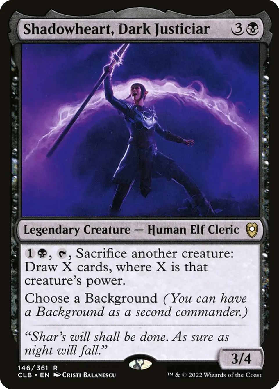 Shadowheart, Dark Justiciar 1