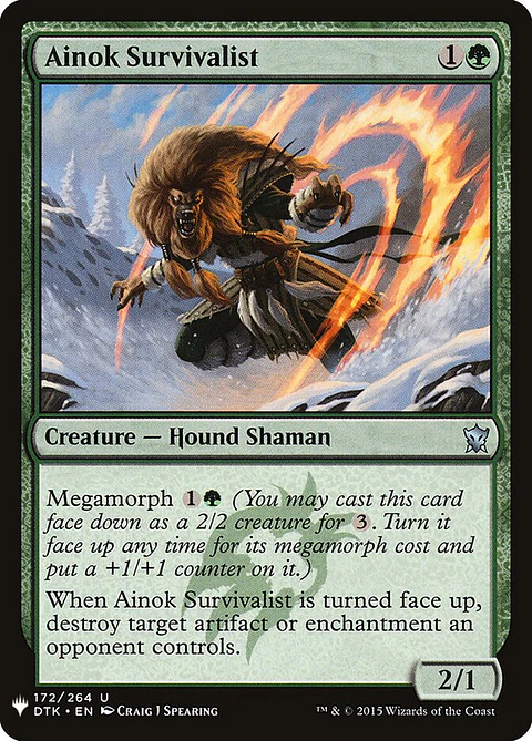 Ainok Survivalist (The List)
