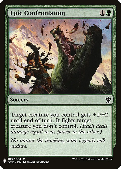 Epic Confrontation (The List)