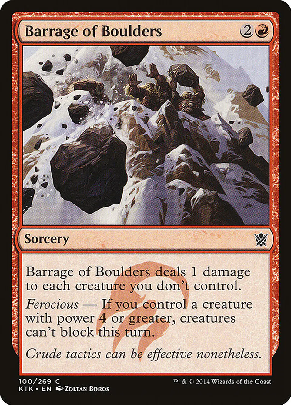 Barrage of Boulders 1